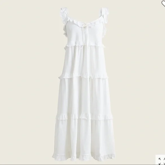 NWT J. Crew Tiered Knit Keyhole Maxi Dress